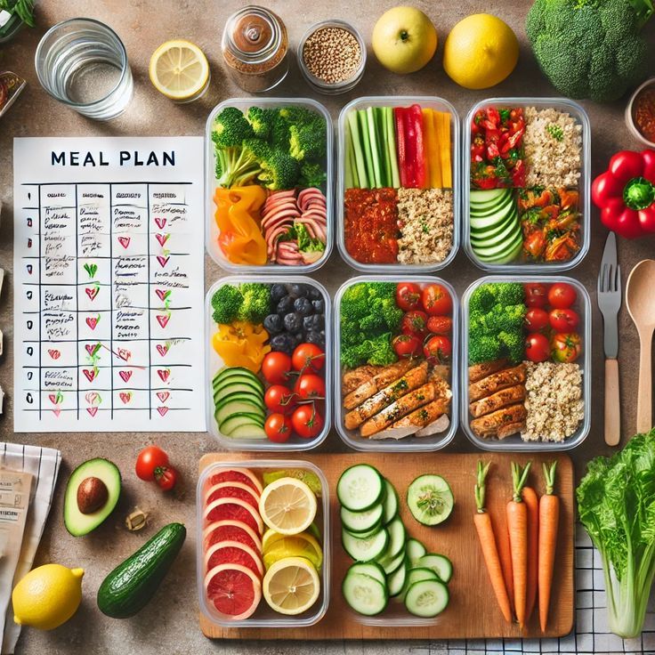 Diagram showing three template blocks used in meal planning structure